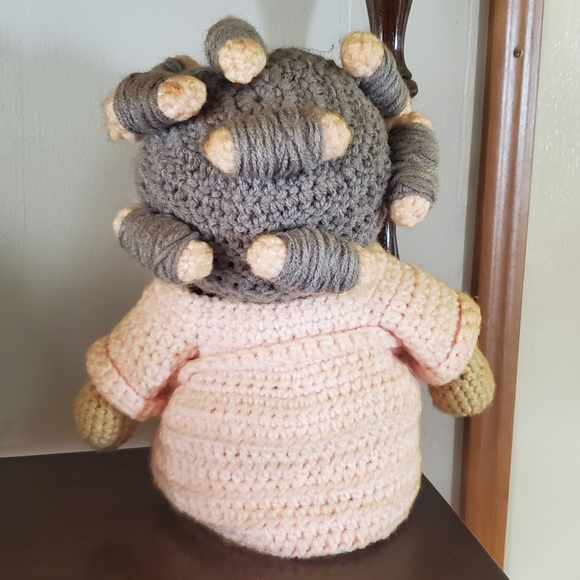 Crochet doll new handmade. TAKING ORDERS FOR GRANNY can choose colors. - Picture 2 of 3